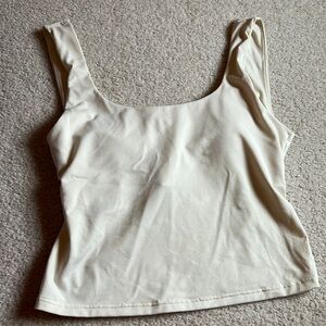 Fabletics top, buttercream/light yellow, size M